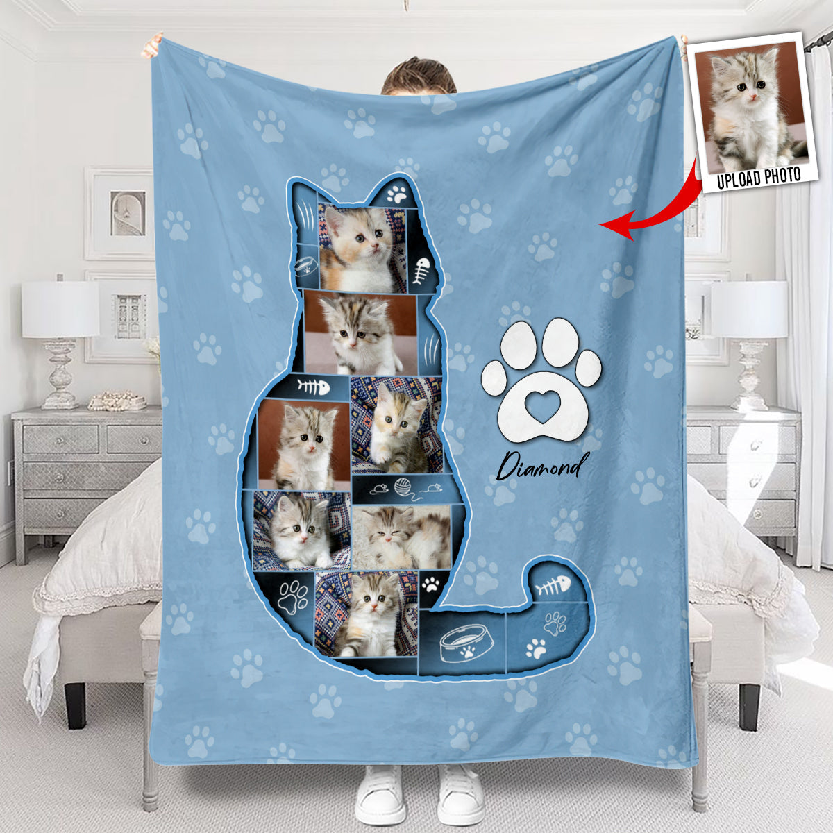 Cat Lover - Personalized Cat Blanket
