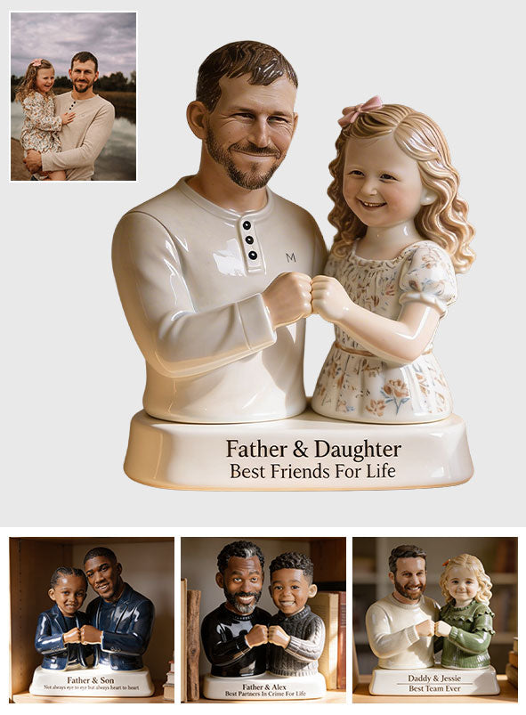 Eternal Bond - Personalized Father Custom Shaped Acrylic Plaque