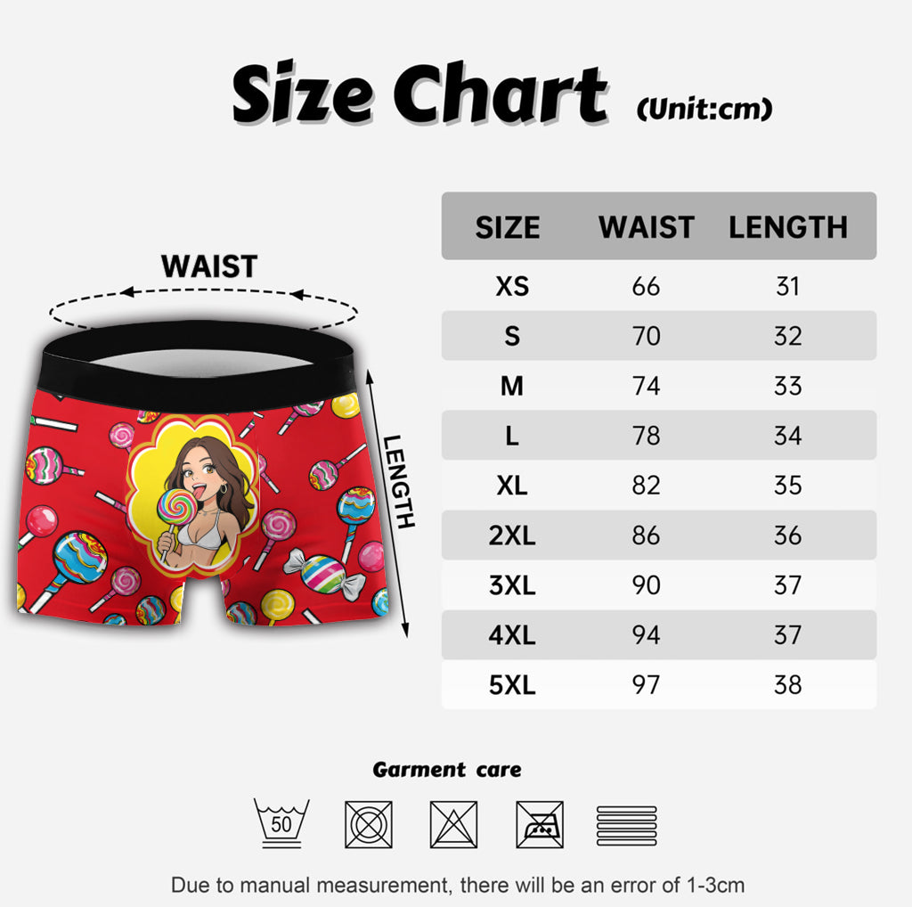 I Love My Lollipop - Personalized Spicy Couple Men’s Boxer Briefs