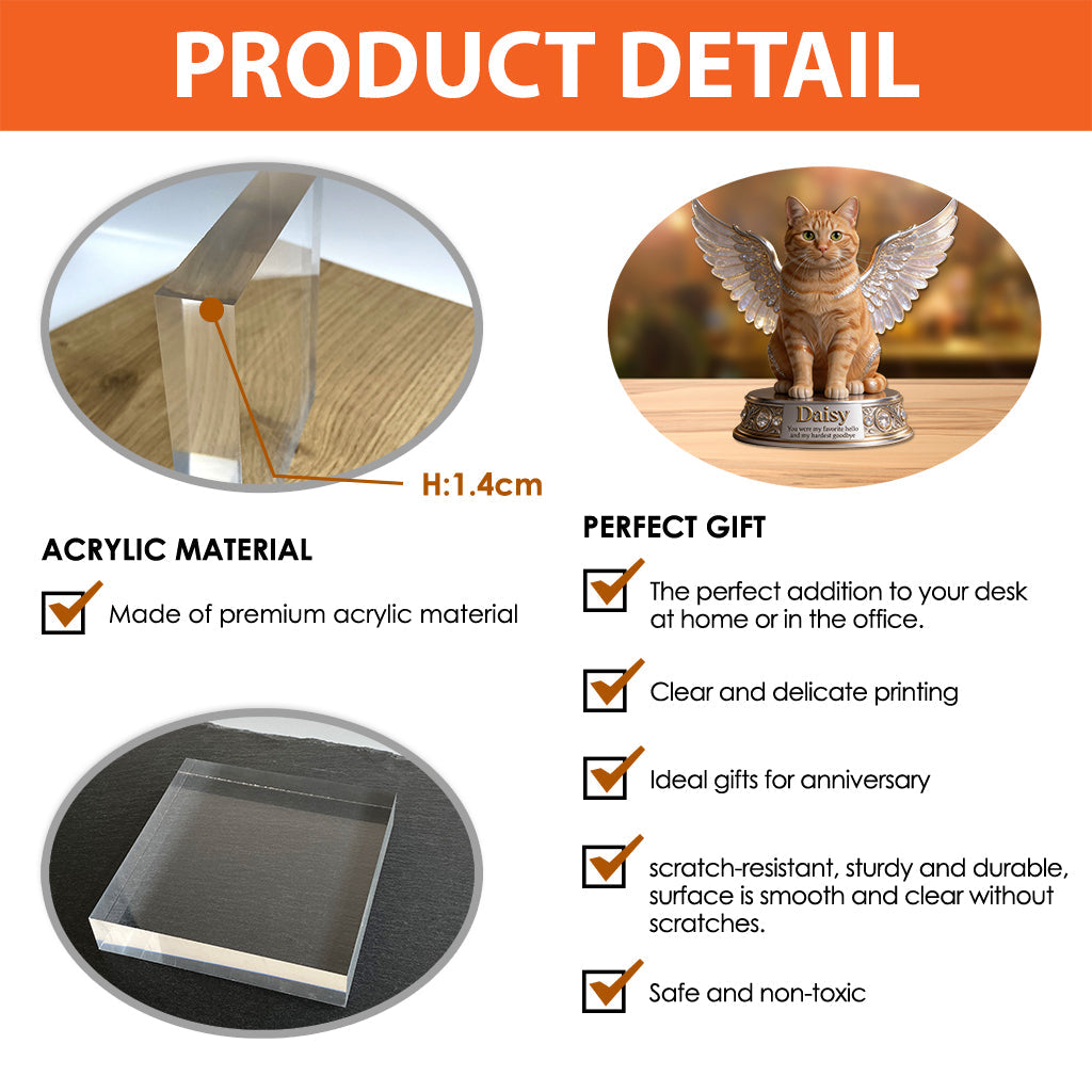 Custom Any Photo - Personalized Cat Custom Shaped Acrylic Plaque