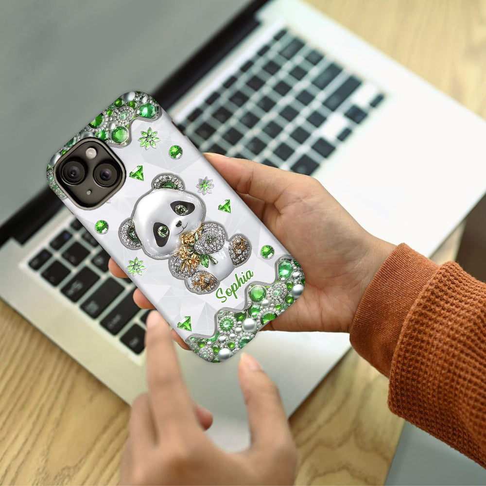 Just A Girl Who Loves Pandas - Personalized Panda Lover Full Print Phone Case