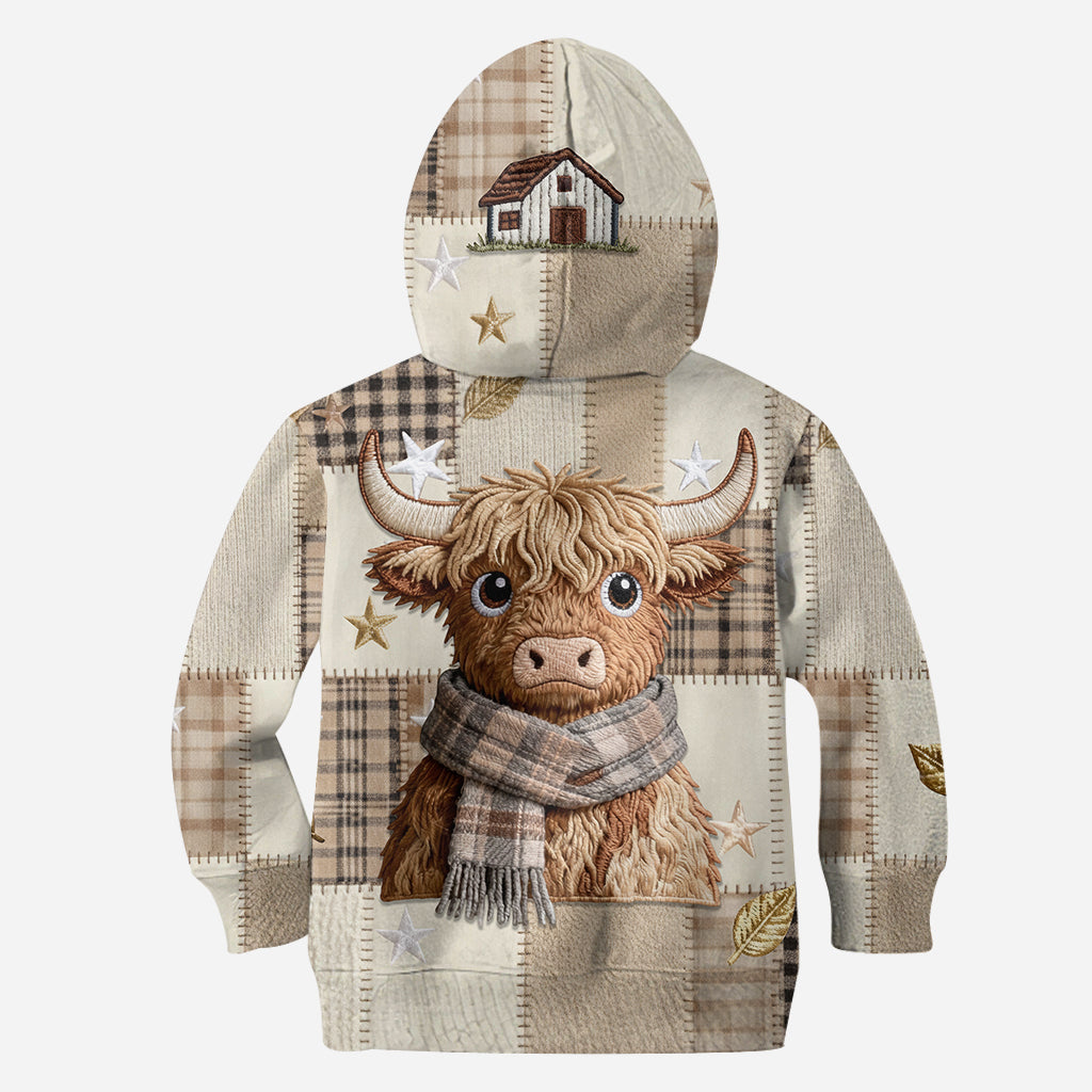 Cute Cow - Personalized Highland Cow Hoodie and Leggings