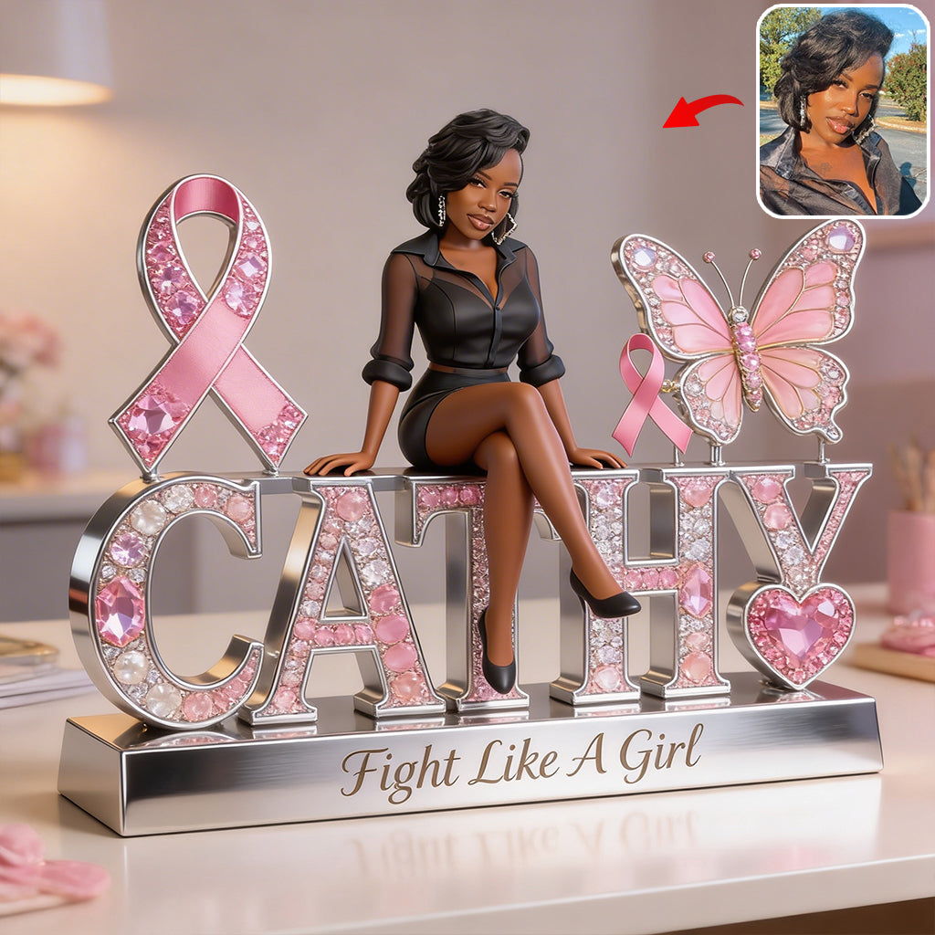 Breast Cancer Awareness - Personalized Breast Cancer Awareness Custom Shaped Acrylic Plaque