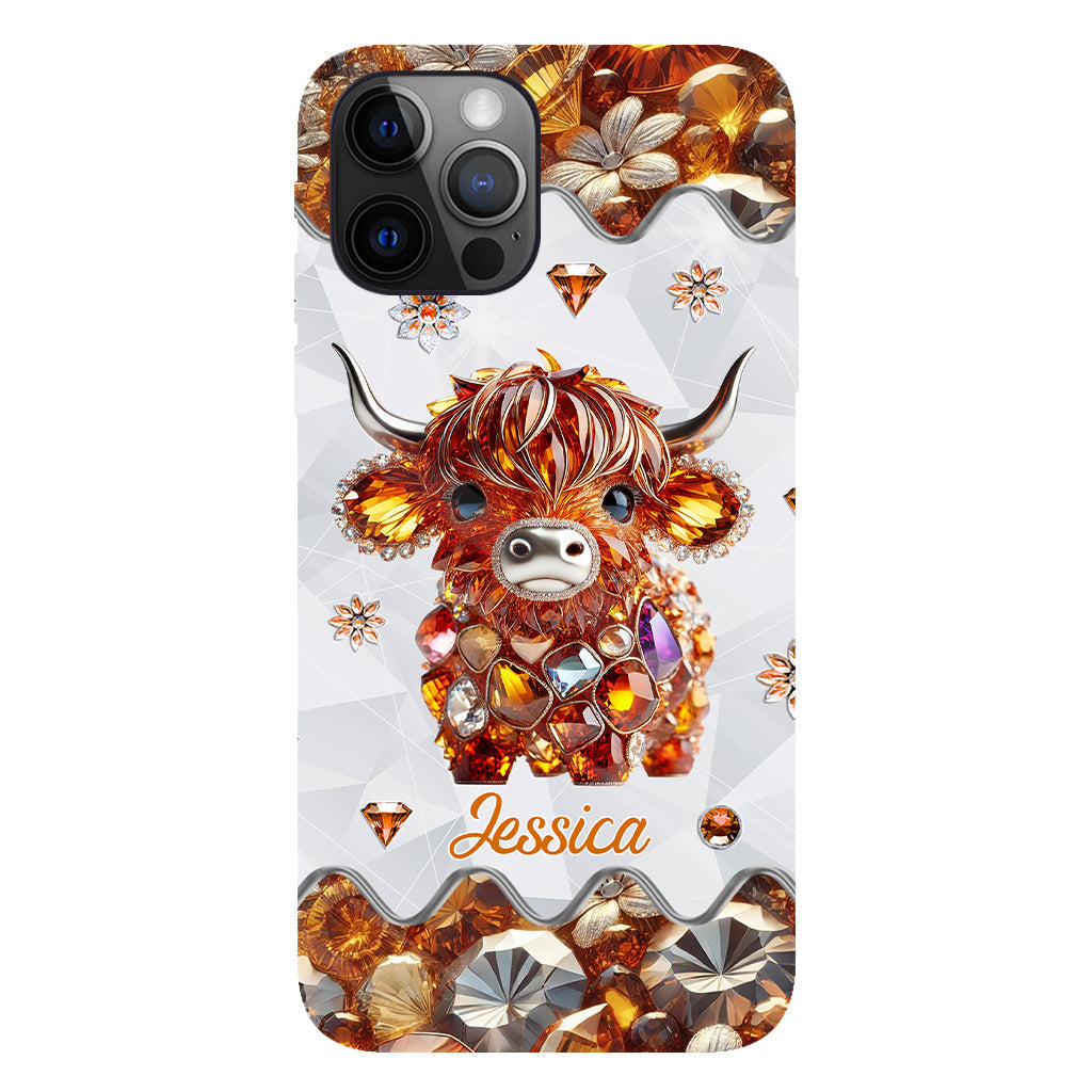 Just A Girl Who Loves Highland Cows - Personalized Full Print Phone Case