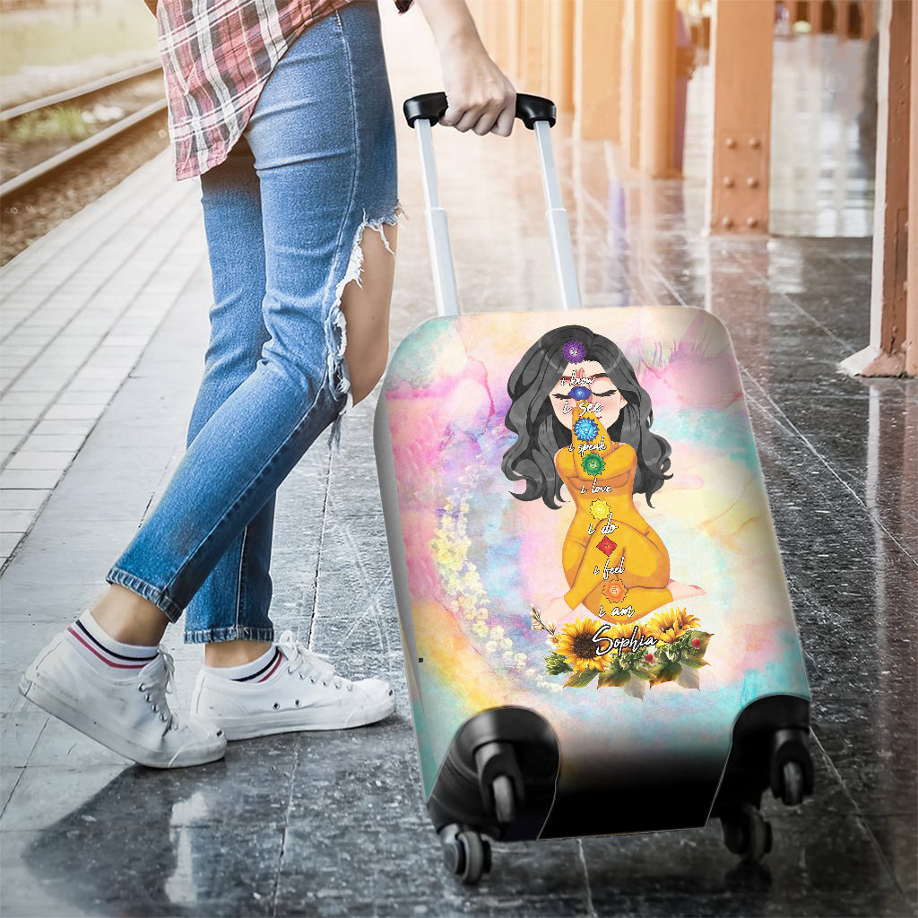 Let That Shit Go - Personalized Yoga Luggage Cover