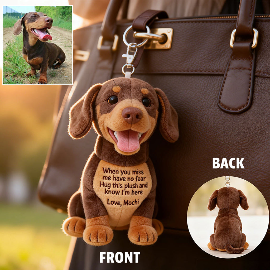 I'm Always With You - Personalized Dog Plush Keychain