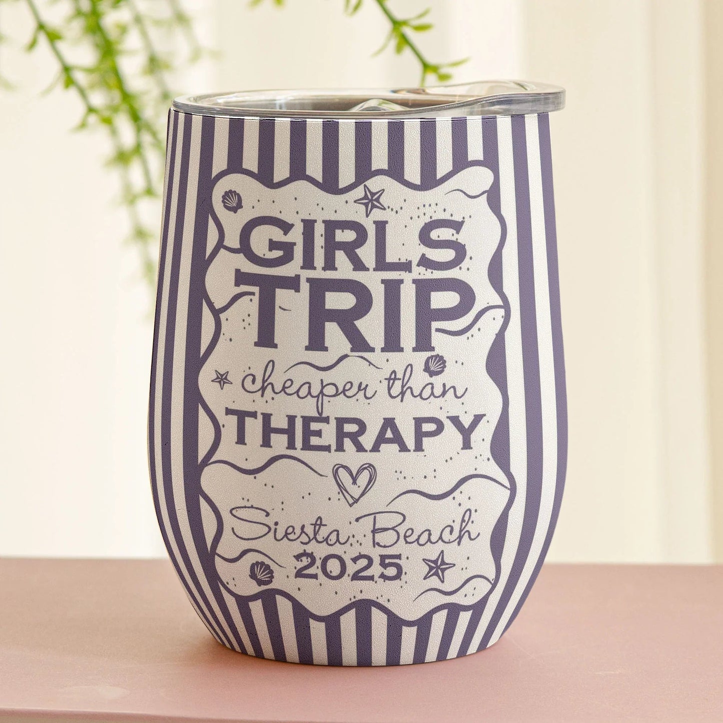 Eggshell Cup for Girls Trip, Family Trip, Friends Trip, Besties Trip, Personalized Funny Gift That Feels Like Vacation