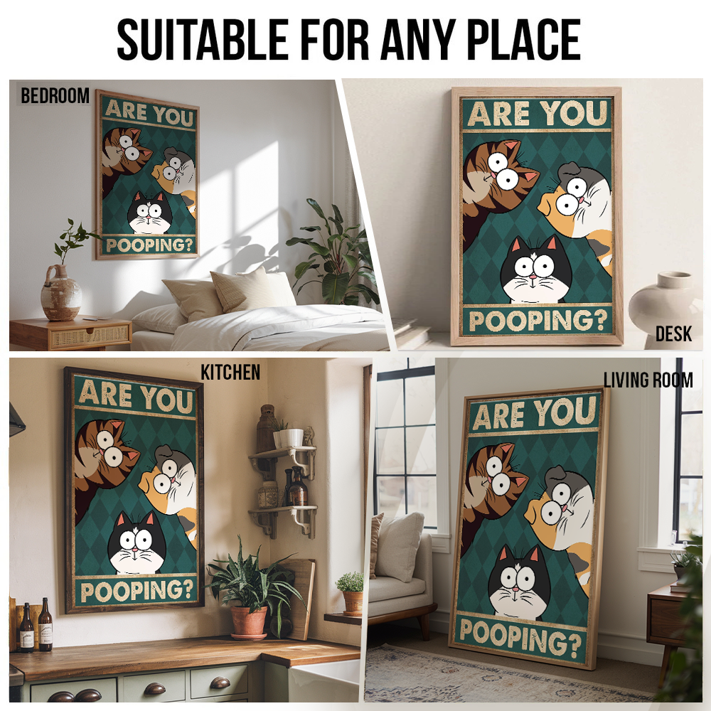 Personalized Funny Cats and Dogs Poster – Ideal Gift for Cat and Dog Lovers