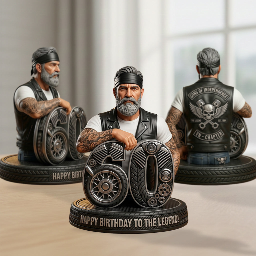 Custom Any Photo Birthday Celebration - Personalized Birthday Premium 3D Figurine