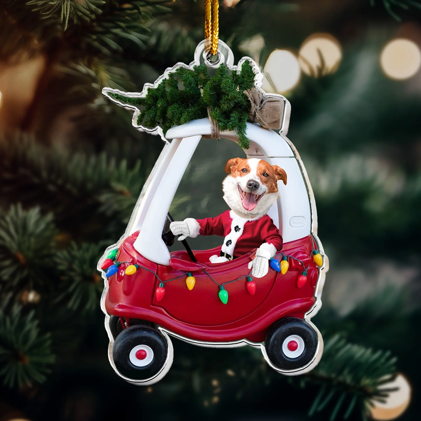 Acrylic Ornament - Custom Photo Baby Car, Christmas Tree, Cute Keepsake, Unique Gift for New Parents & Grandparents