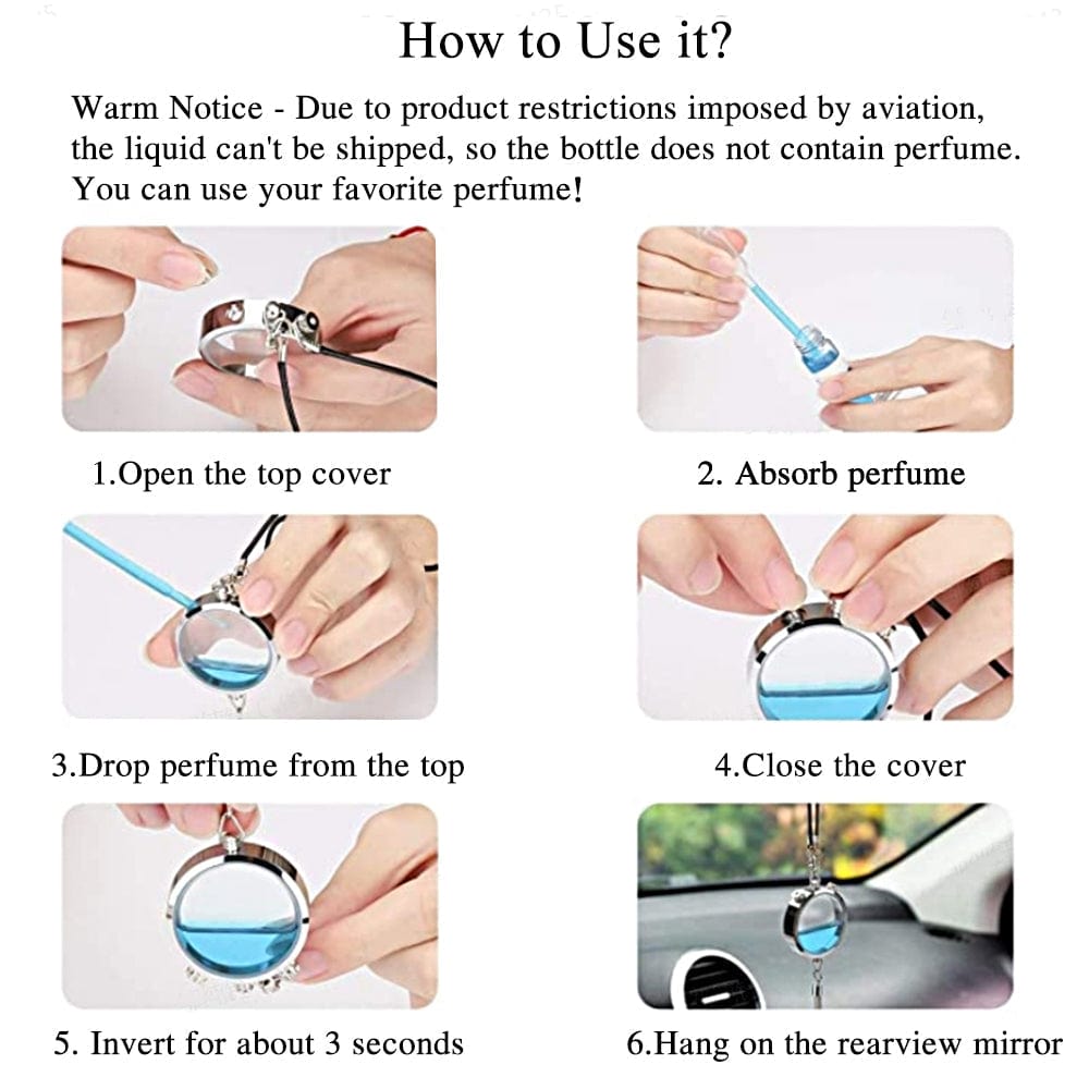 Drive Safe - Personalized Couple Photo Air Freshener Perfume Box Pendant
