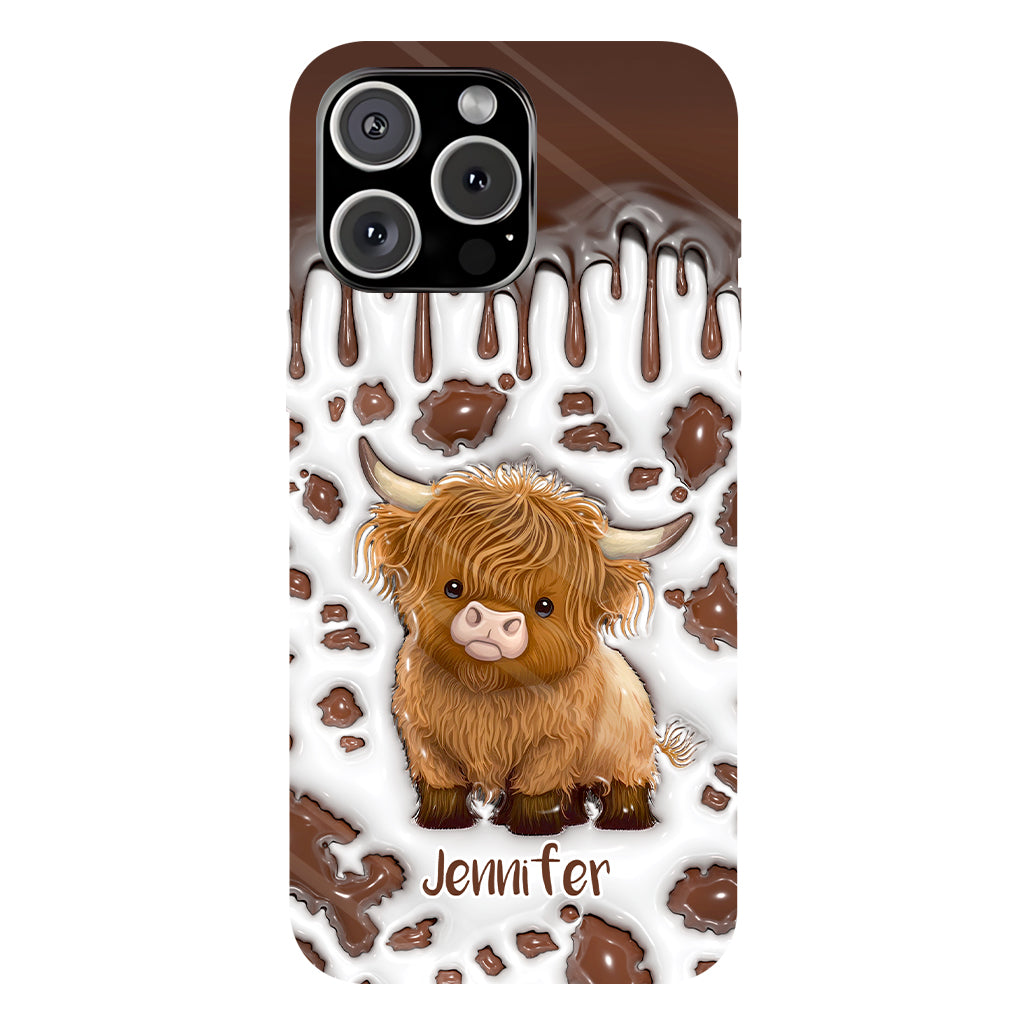 Just A Girl Who Loves Highland Cow - Personalized Full Print Phone Case