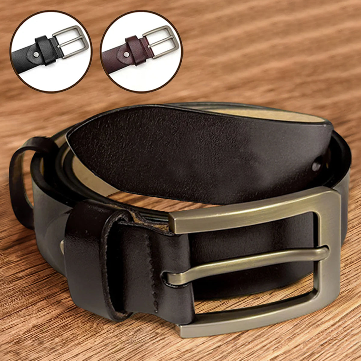 Congrats On Being My Husband - Personalized Couple Leather Belt
