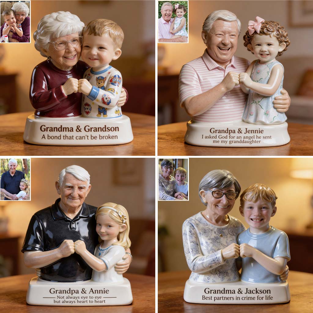 Eternal Bond - Personalized Grandma Custom Shaped Acrylic Plaque