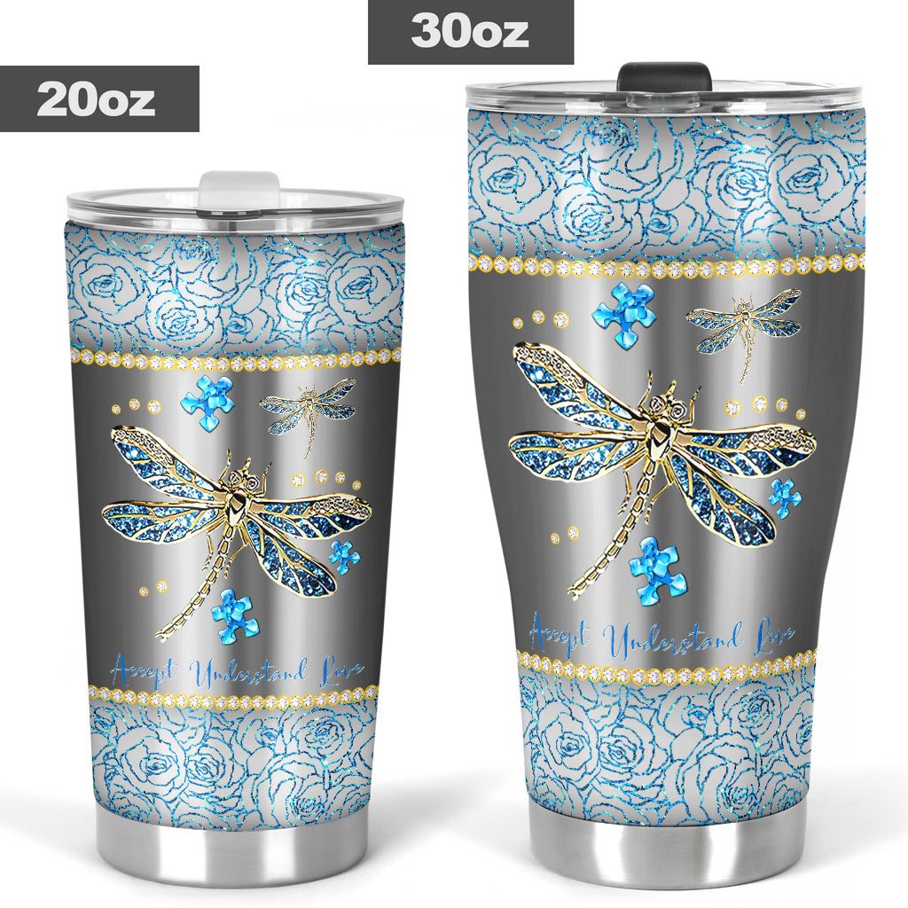 Accept Understand Love Autism Awareness Tumbler 0622