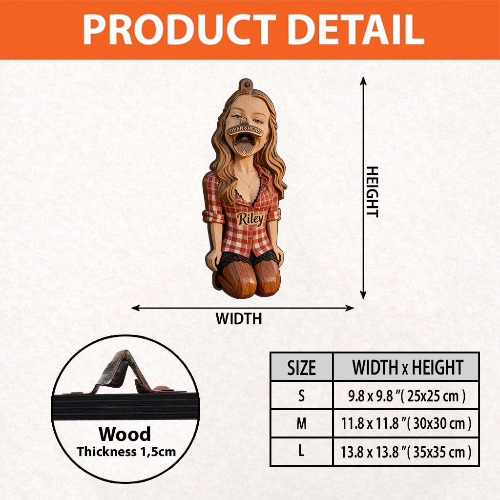 Insert Here - Personalized Spicy Couple Wall Bottle Opener