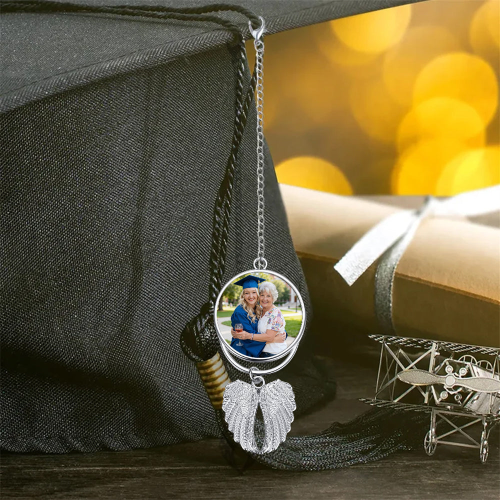I'll Walk With You Today And Everyday - Personalized Graduation Wings Ornament
