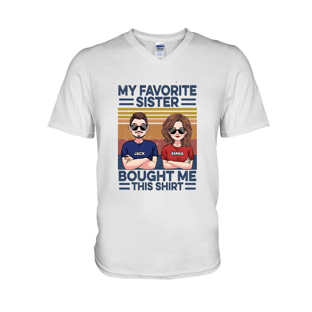 Favorite Sister - Personalized Sibling T-shirt & Hoodie