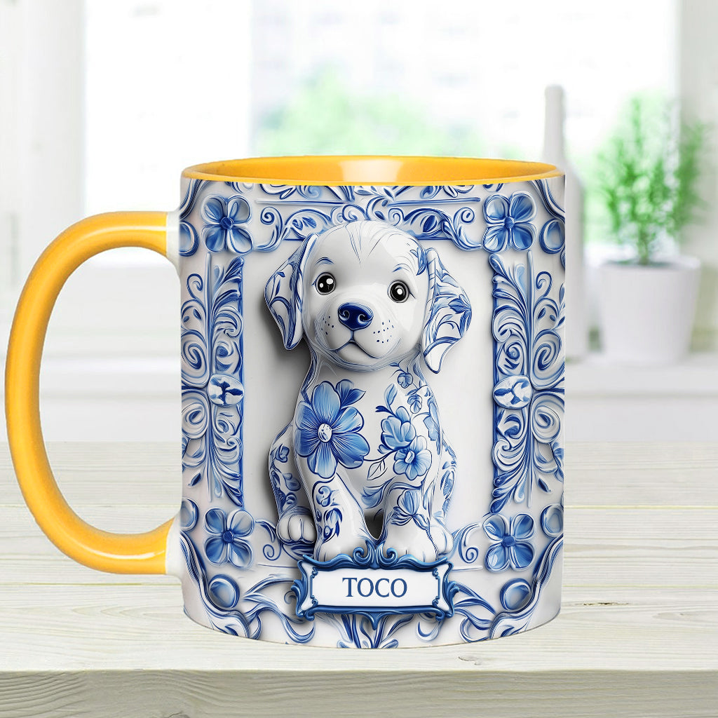 Cute Labrador Retriever - Personalized Dog Accent Mug