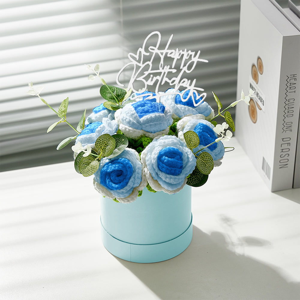 Congratulations Graduate - Personalized Graduation Crochet Flowers Graduation Gift Box