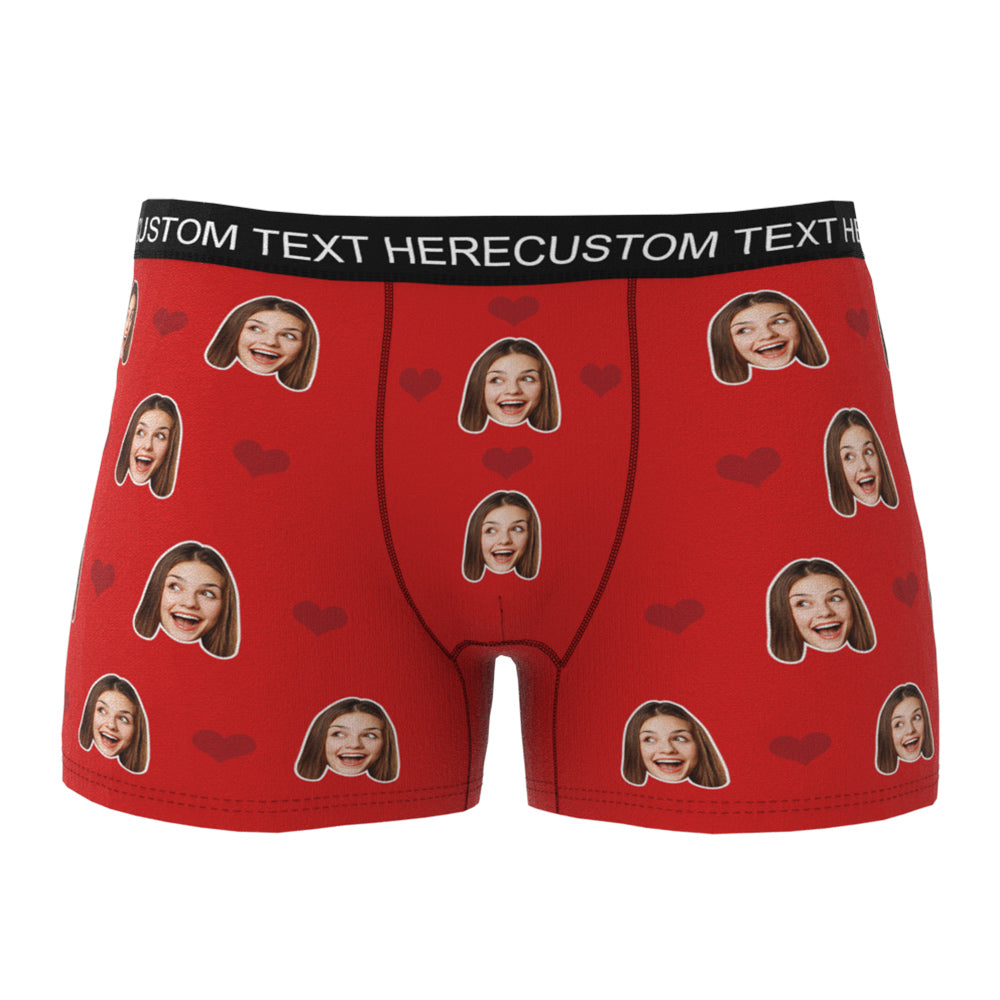 Custom Wife Or Girlfriend Face Boxers - Personalized Couple Men's boxer briefs