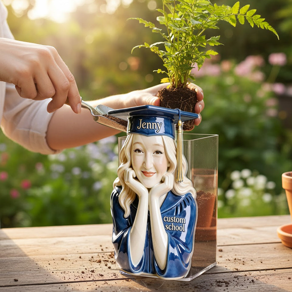 Class Of 2026 - Personalized Graduation Acrylic Pot