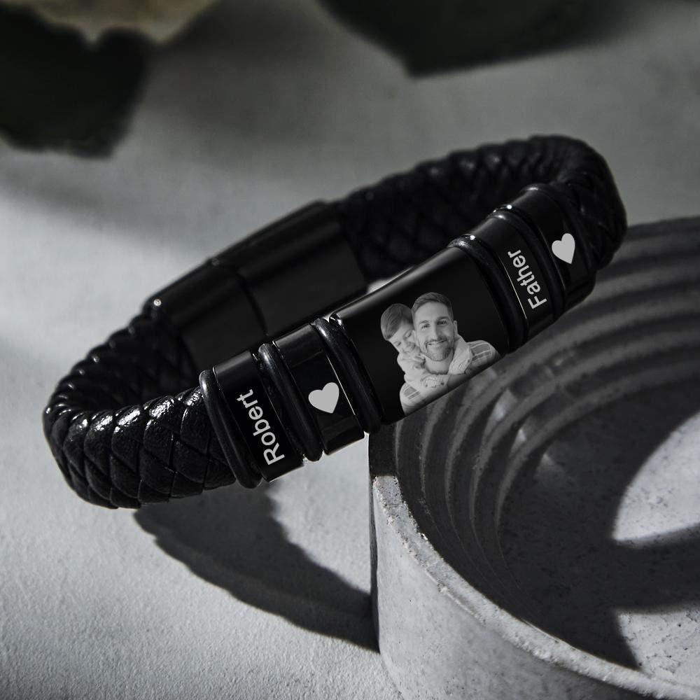 Any Photos - Personalized Photo Engraved Bracelet