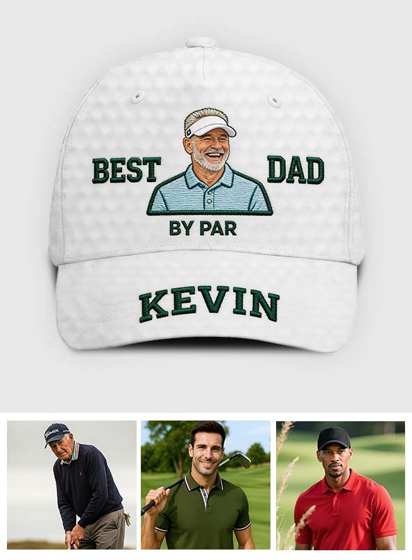 Custom Any Photo Best Dad/Grandpa/Uncle.. - Personalized Golf Classic Cap