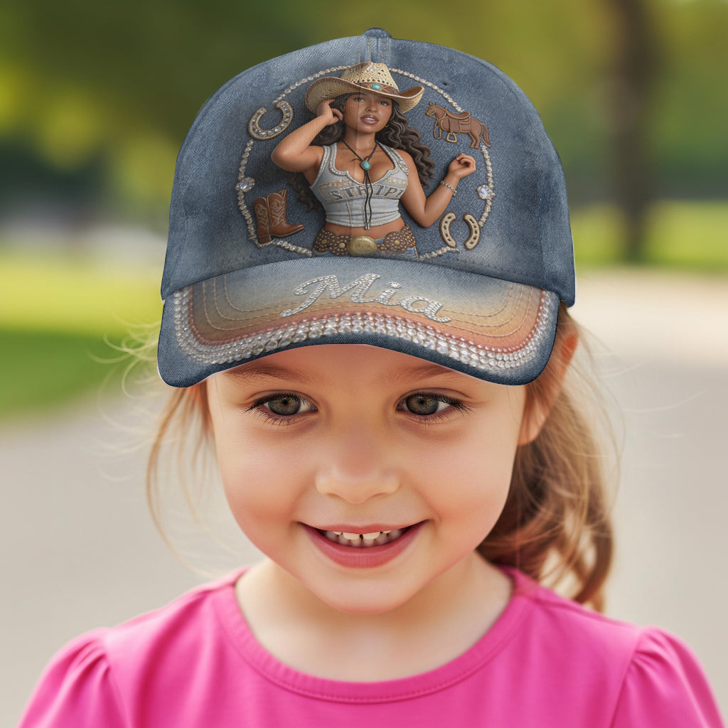Custom Any Photo - Personalized Cowgirl Classic Cap