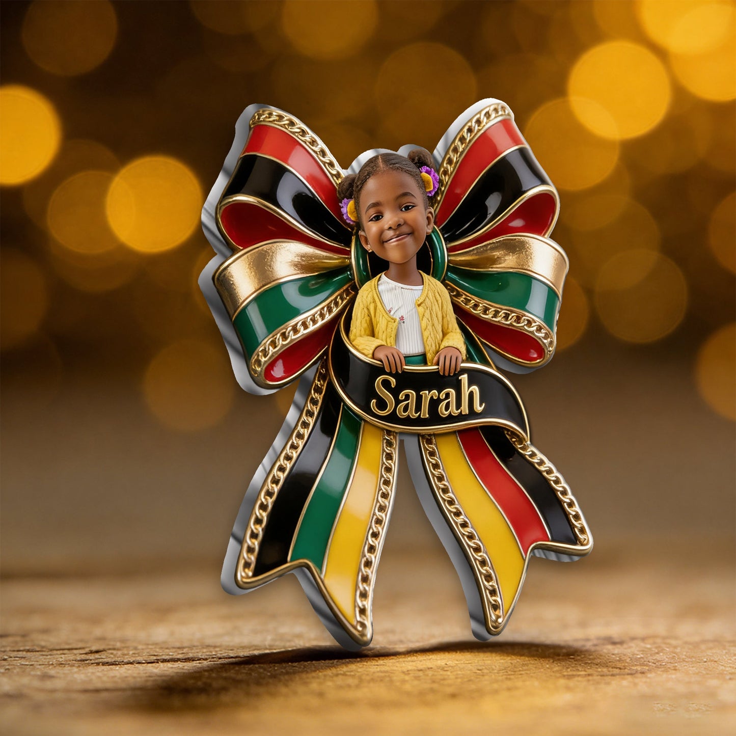 Celebrating Freedom 1865 - Personalized Juneteenth 3D Embossed Enamel Pin