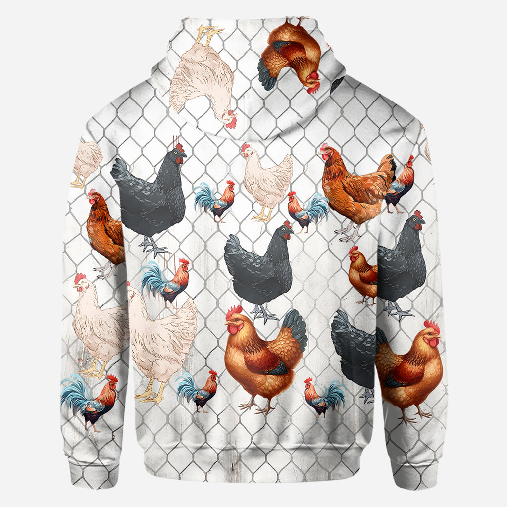 Easily Distracted by Peckers - Personalized Chicken All Over Shirt