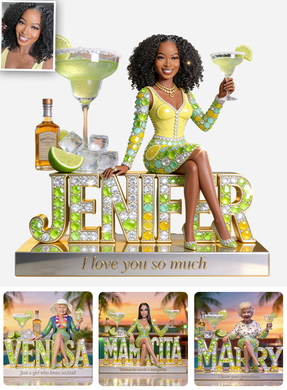 Cocktail Lovers, Margarita Lovers Gift - Personalized Cocktail Custom Shaped Acrylic Plaque