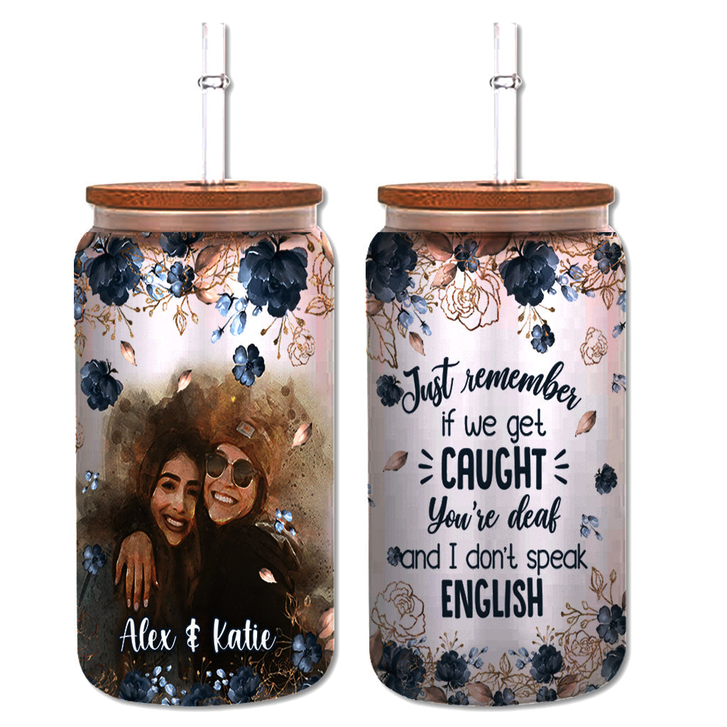 Apparently We’re Trouble - Personalized Bestie Can Glass