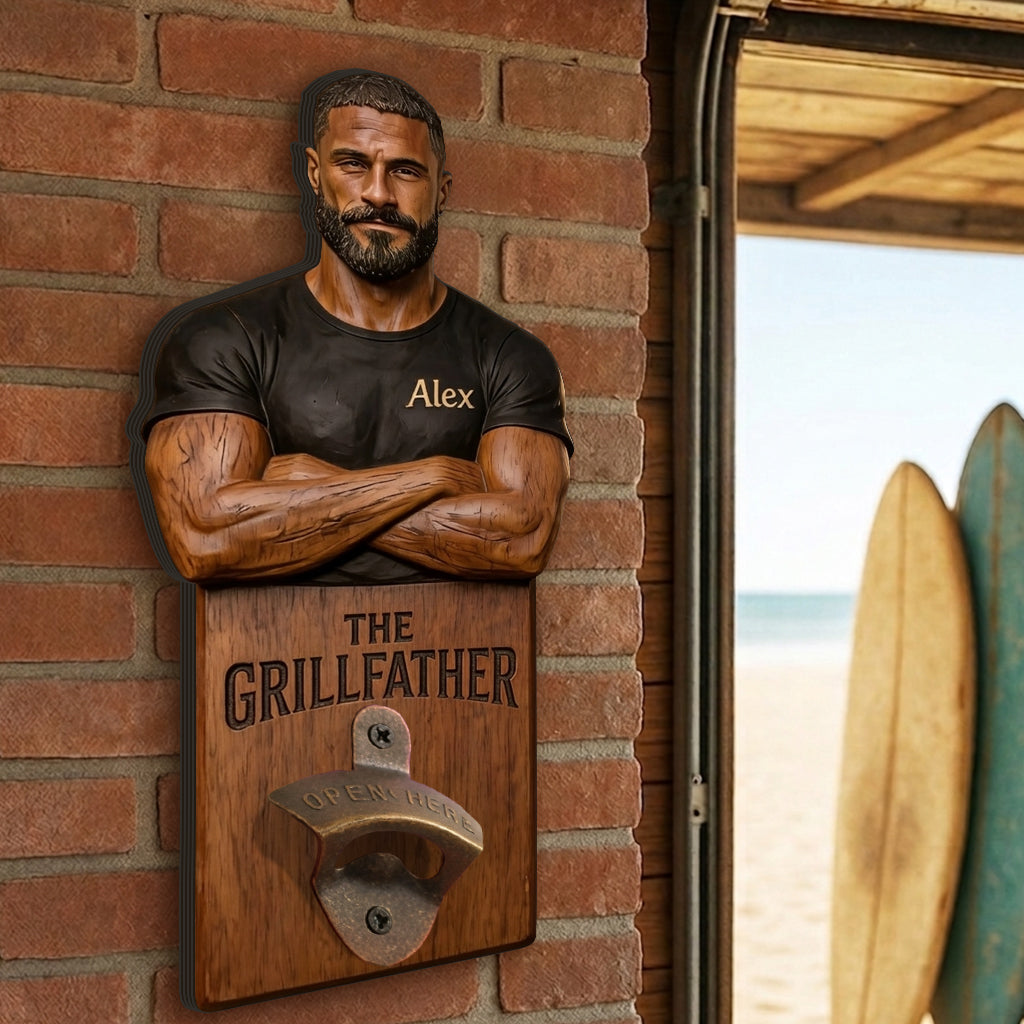 Beer Zone - Personalized Father Wall Bottle Opener