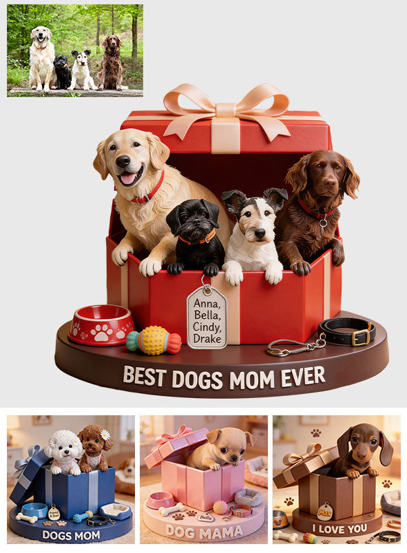 I Love My Dogs - Personalized Dog Custom Shaped Acrylic Plaque