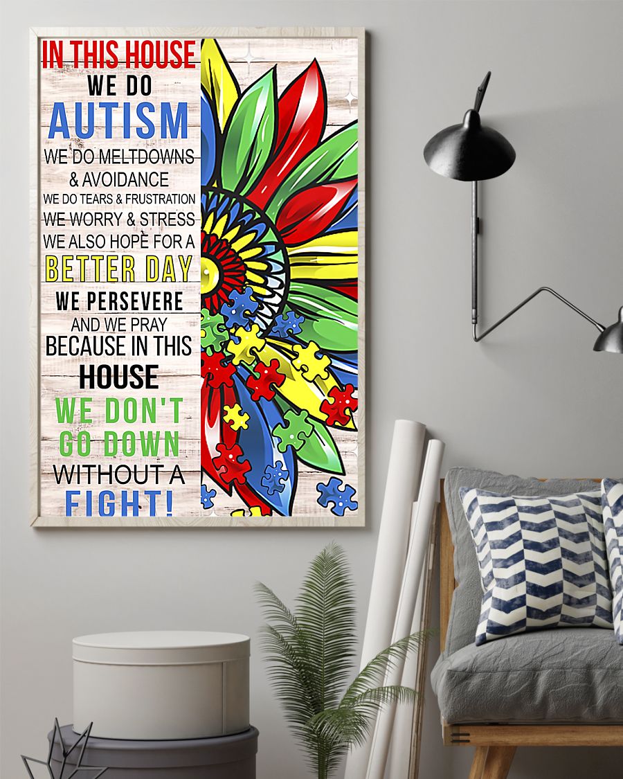 In This House We Do Autism - Autism Awareness Poster 0921