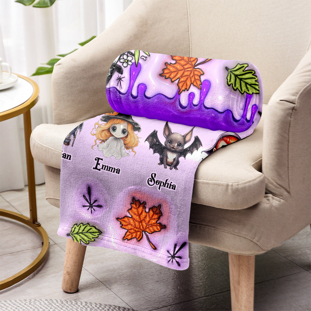 Grandma Of Little Monsters Any Title - Personalized Grandma Blanket