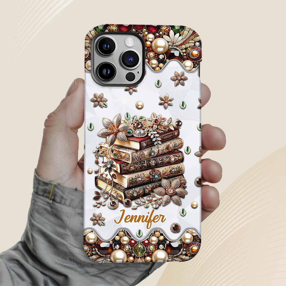 Just A Girl Who Loves Books - Personalized Book Full Print Phone Case
