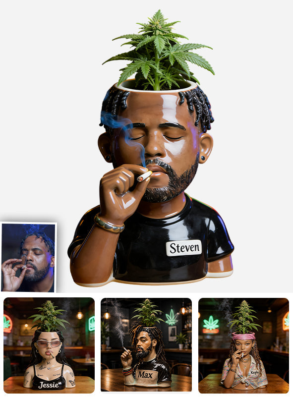 Green Paradise - Personalized Weed Acrylic Pot