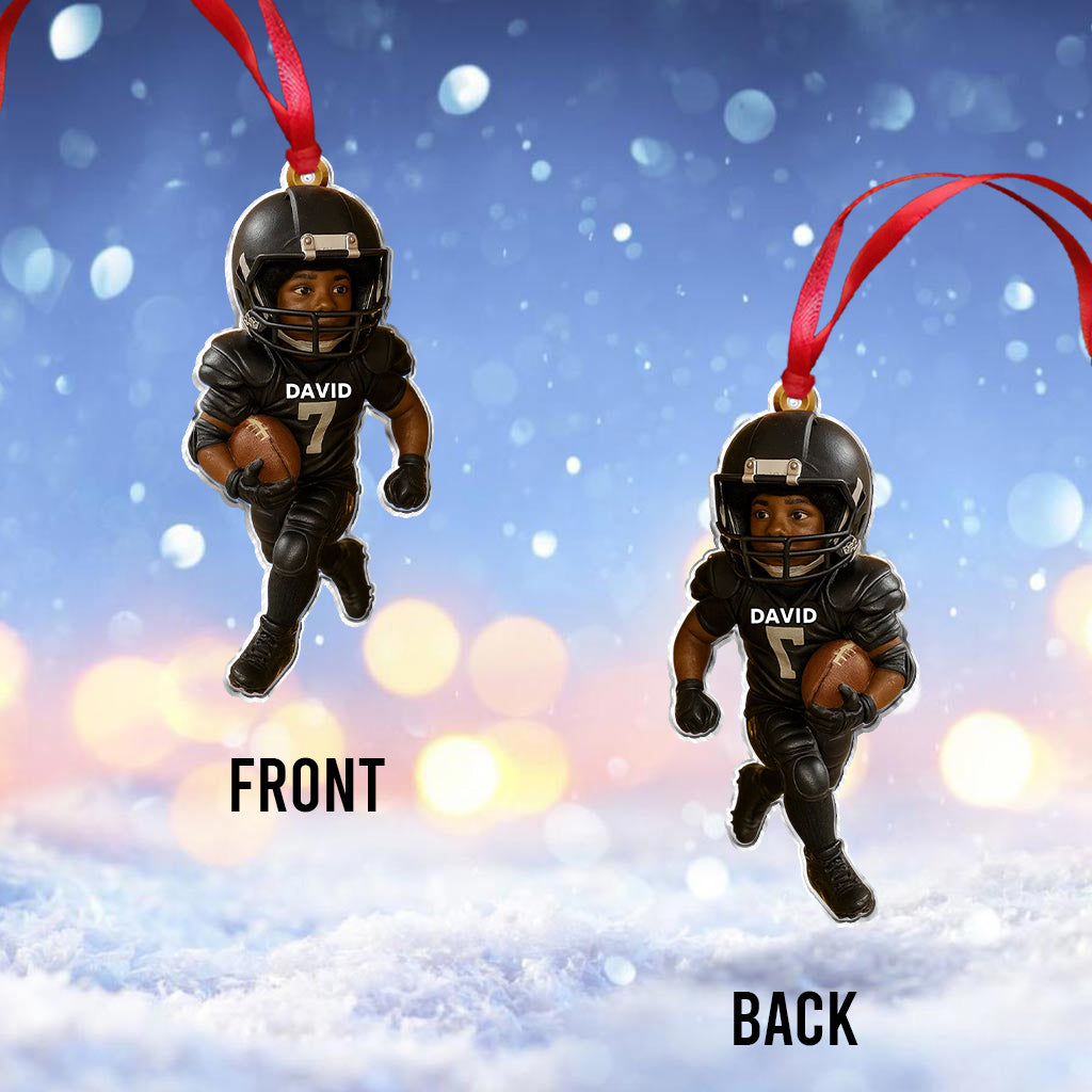Game Day - Personalized Football Ornament