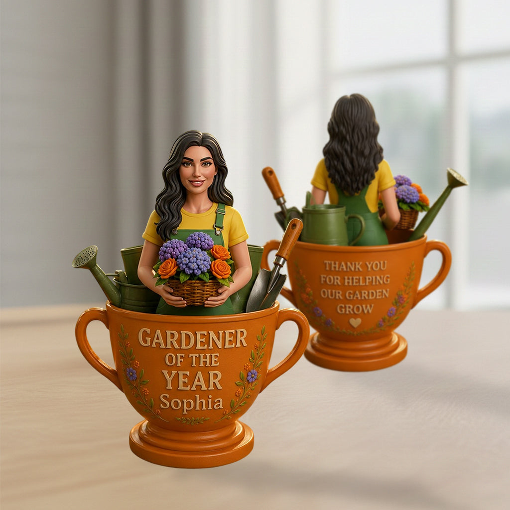 Gardener Of The Year - Personalized Gardening Premium 3D Figurine