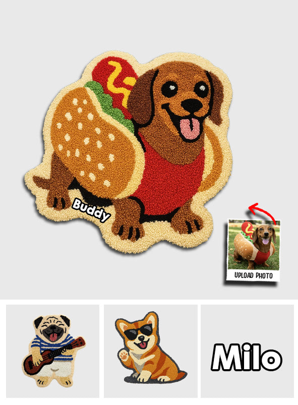 Any Photo Into Rug - Personalized French Bulldog Dog Non-Slip Tufted Rug
