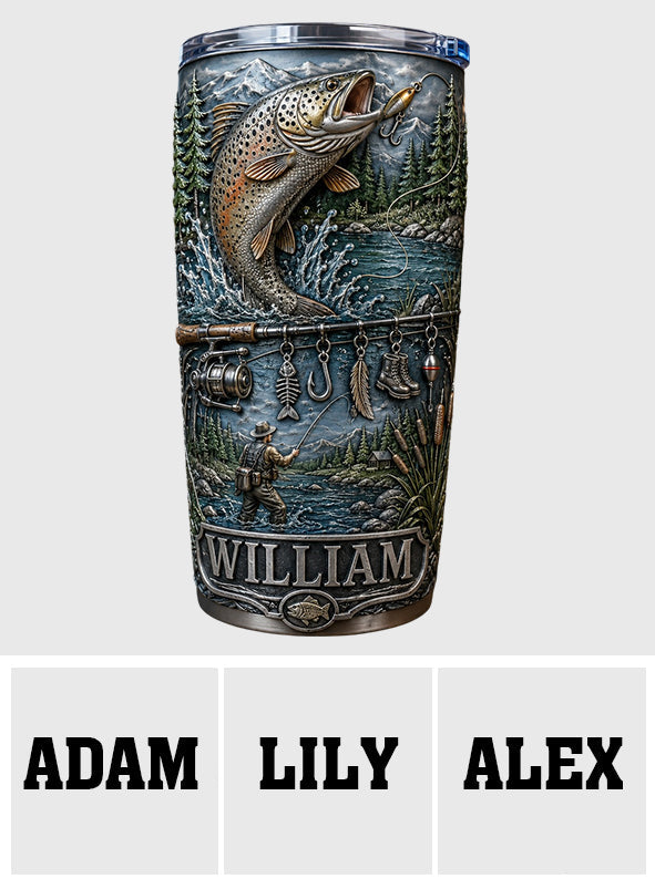 Gone Fishing - Personalized Fishing Tumbler