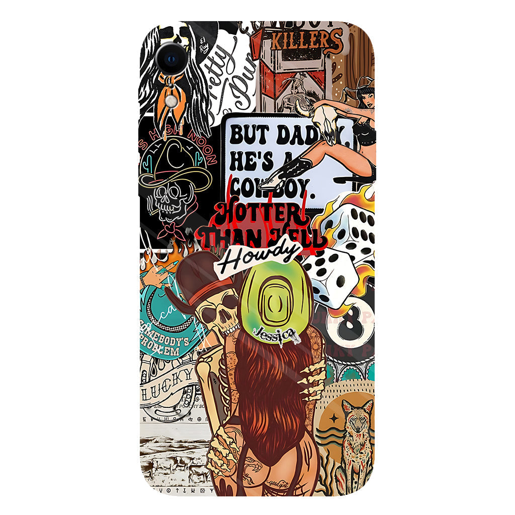 Howdy Cowgirl - Personalized Cowgirl Full Print Phone Case