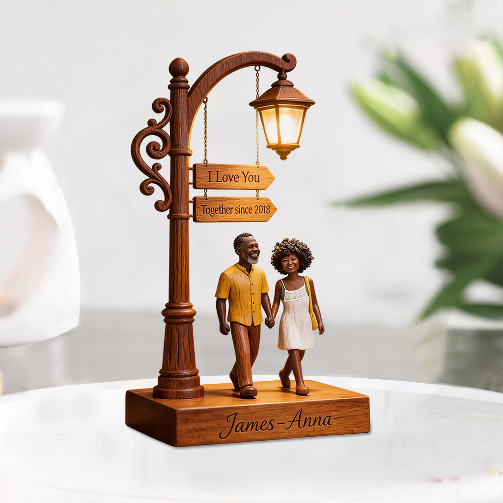 I Love You - Personalized Couple Custom Shaped Acrylic Plaque