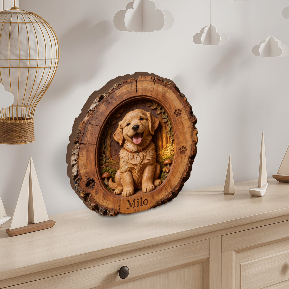 Custom Any Photo - Personalized Dog Custom Shaped Wood Plaque
