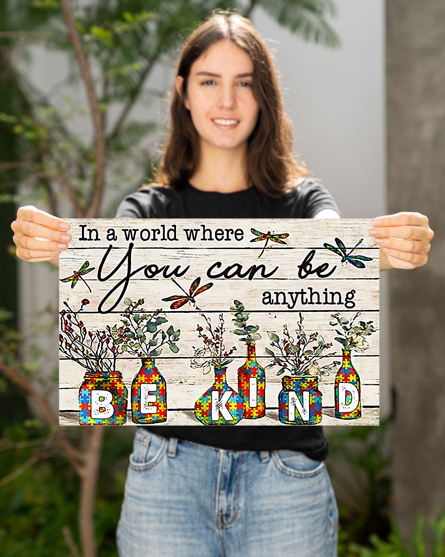 In A World Where You Can Be Anything - Autism Awareness Poster 0921