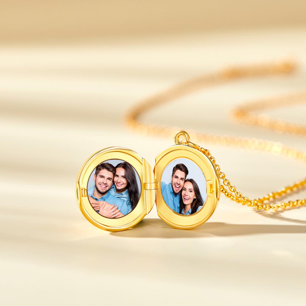 Any Photo Flower - Personalized Flower Photo Necklace