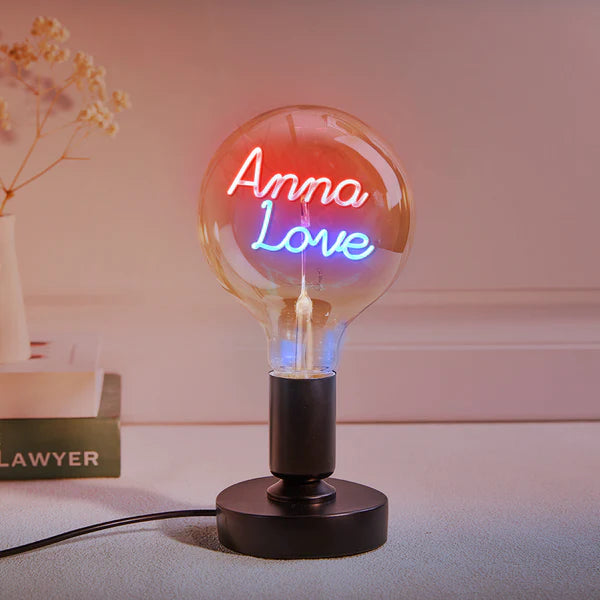Any Name Light Bulbs - Personalized Any Name Light Bulbs Lamp