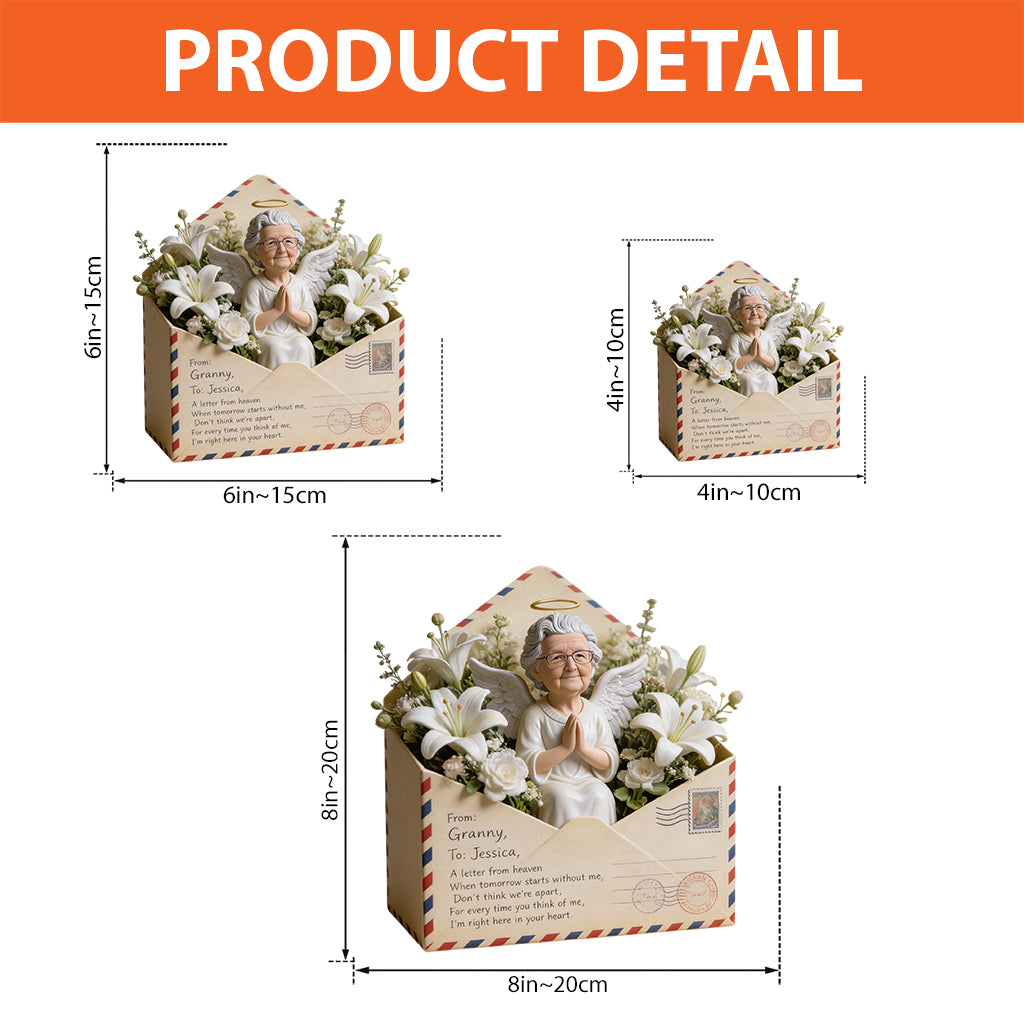 A Letter From Heaven - Personalized Memorial Custom Shaped Acrylic Plaque